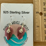 Tulip Quartz Solid 925 Sterling Silver Earrings
