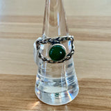 Green Onyx Solid 925 Sterling Silver Ring 7