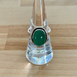 Green Onyx Solid 925 Sterling Silver Ring 7
