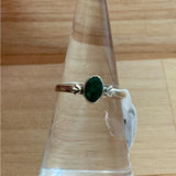 Emerald Solid 925 Sterling Silver Ring 7