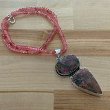 Rhodonite & Cherry Quartz Necklace
