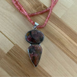 Rhodonite & Cherry Quartz Necklace