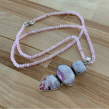Pink Moonstone & Rose Quartz Necklace