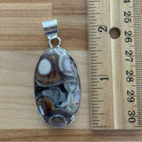 Ocean Jasper Solid 925 Sterling Silver Pendant