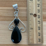 Black Onyx Solid 925 Sterling Silver Pendant
