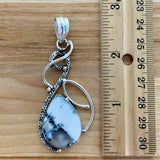 Dendritic Opal Solid 925 Sterling Silver Pendant