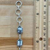 Dendritic Opal Solid 925 Sterling Silver Bracelet