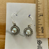 Biwa Pearl Solid 925 Sterling Silver Earrings