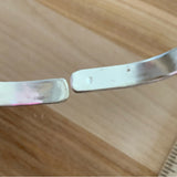 Pink Kunzite Solid 925 Sterling Silver Cuff Bracelet