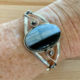 Owyhee Opal Solid 925 Sterling Silver Cuff Bracelet
